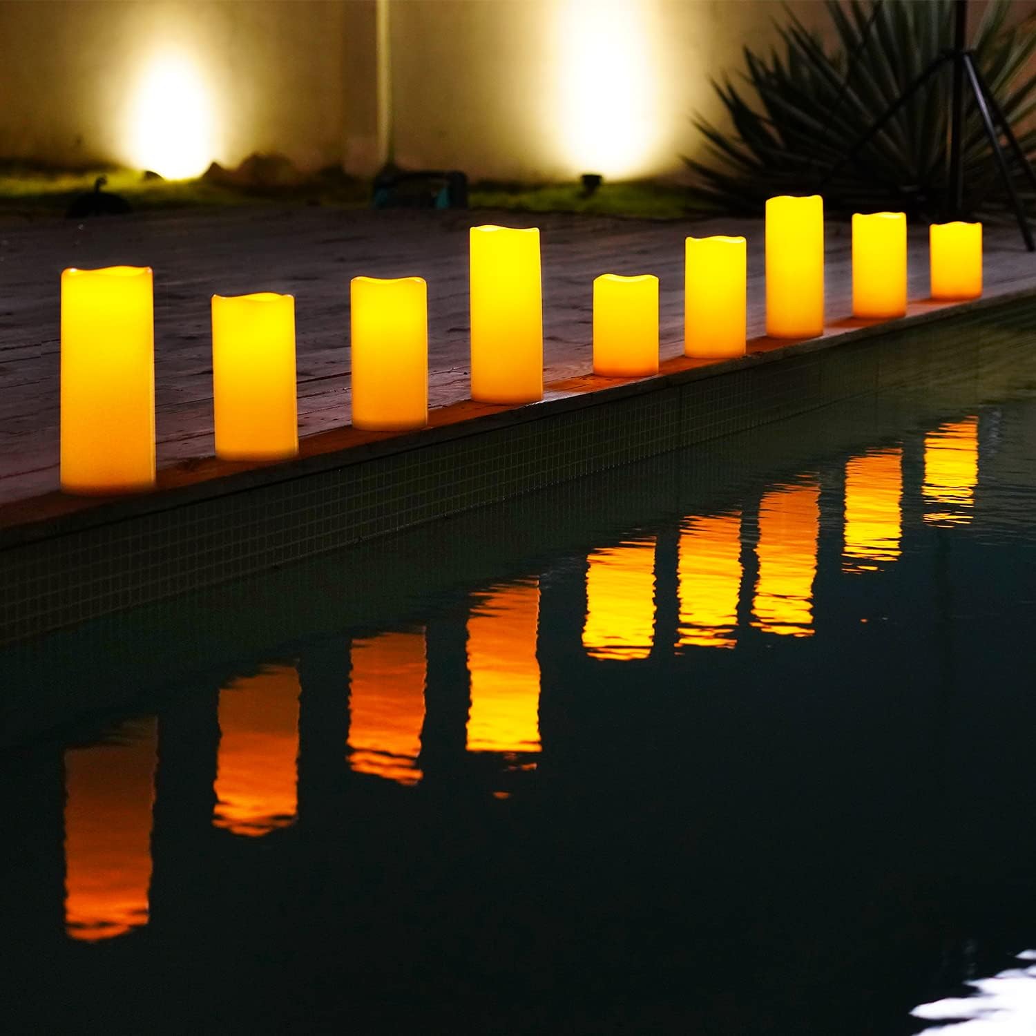 Thumbnail 3 de Homemory 4x8 Large Solar Candles