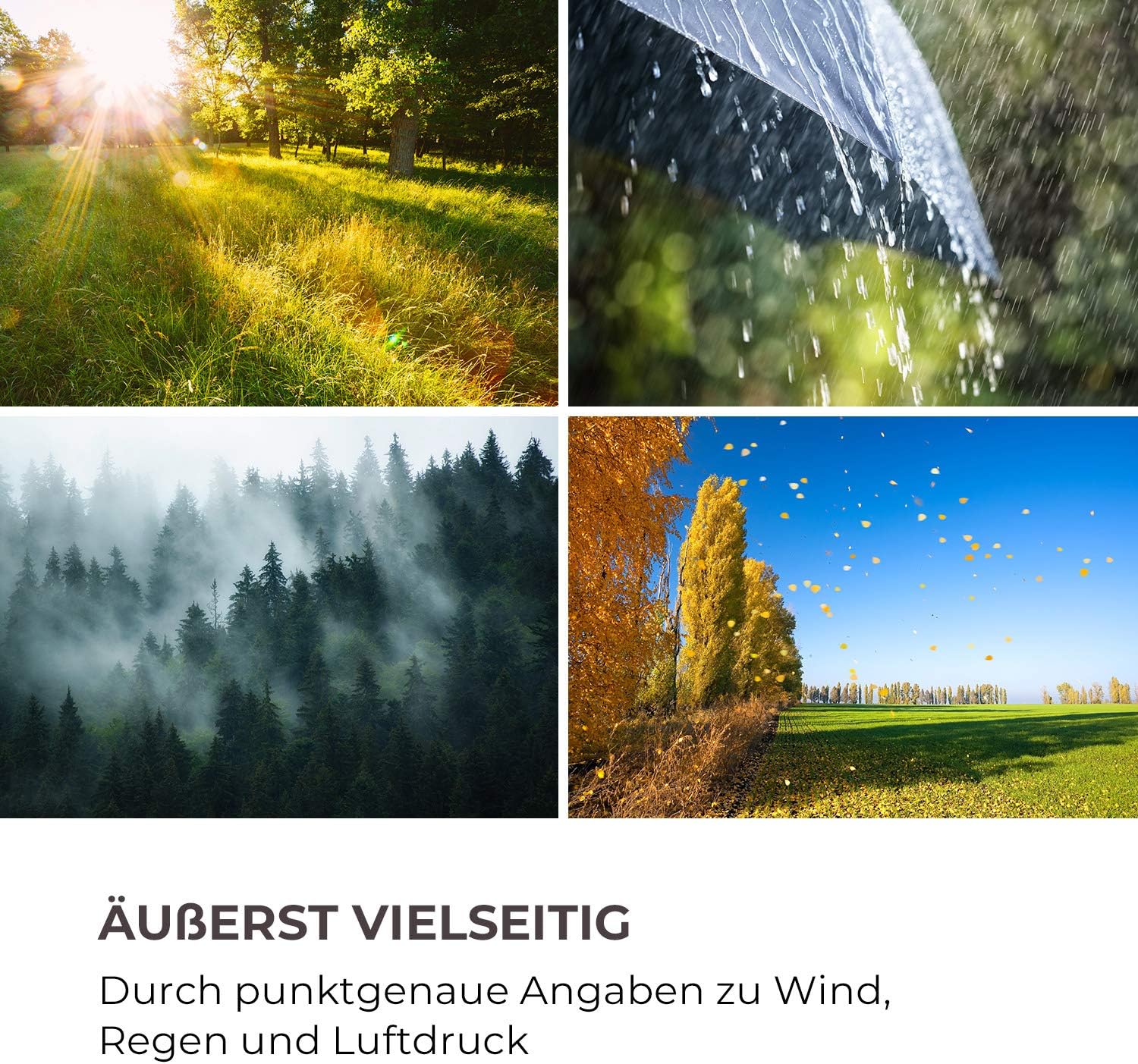 Thumbnail 5 de Waldbeck Huygens station météo professionnelle 6 en 1 (écran couleur) — alertes et données en direct