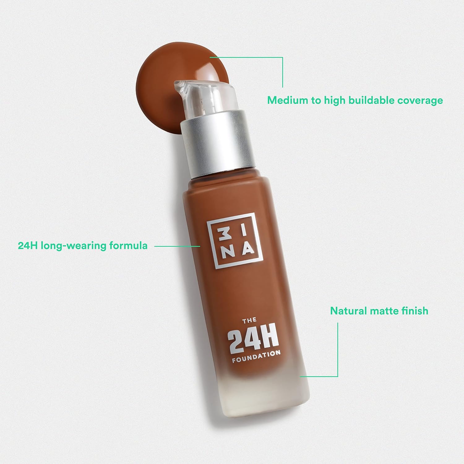 Detalle 1 de 3INA The 24H Foundation 639 Dunkel nude