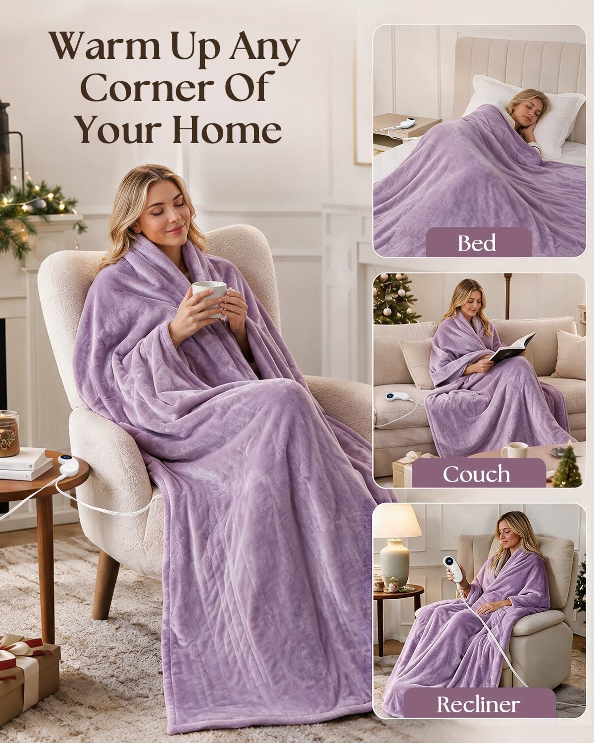 Thumbnail 6 de RIABIO Electric Heated Blanket Twin