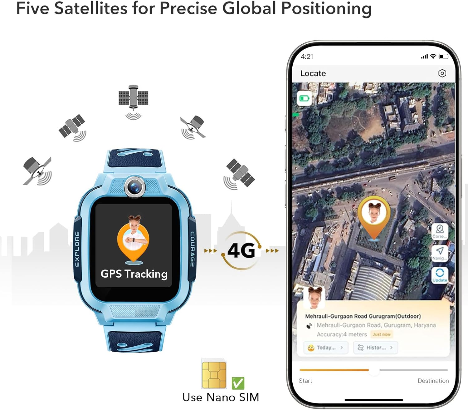 Detalle de imoo Z3: Reloj inteligente infantil con GPS, videollamadas y modo clase