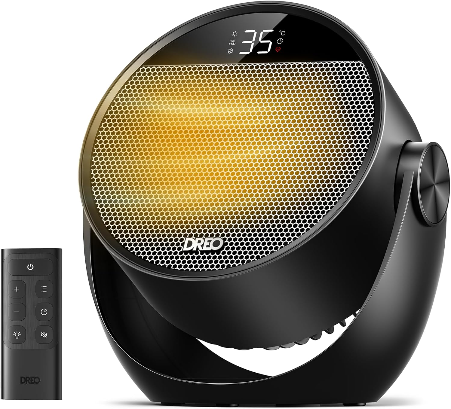 Detalle de DREO DR-HSH020 Space Heater, 1500W with Adjustable Tilt and Remote