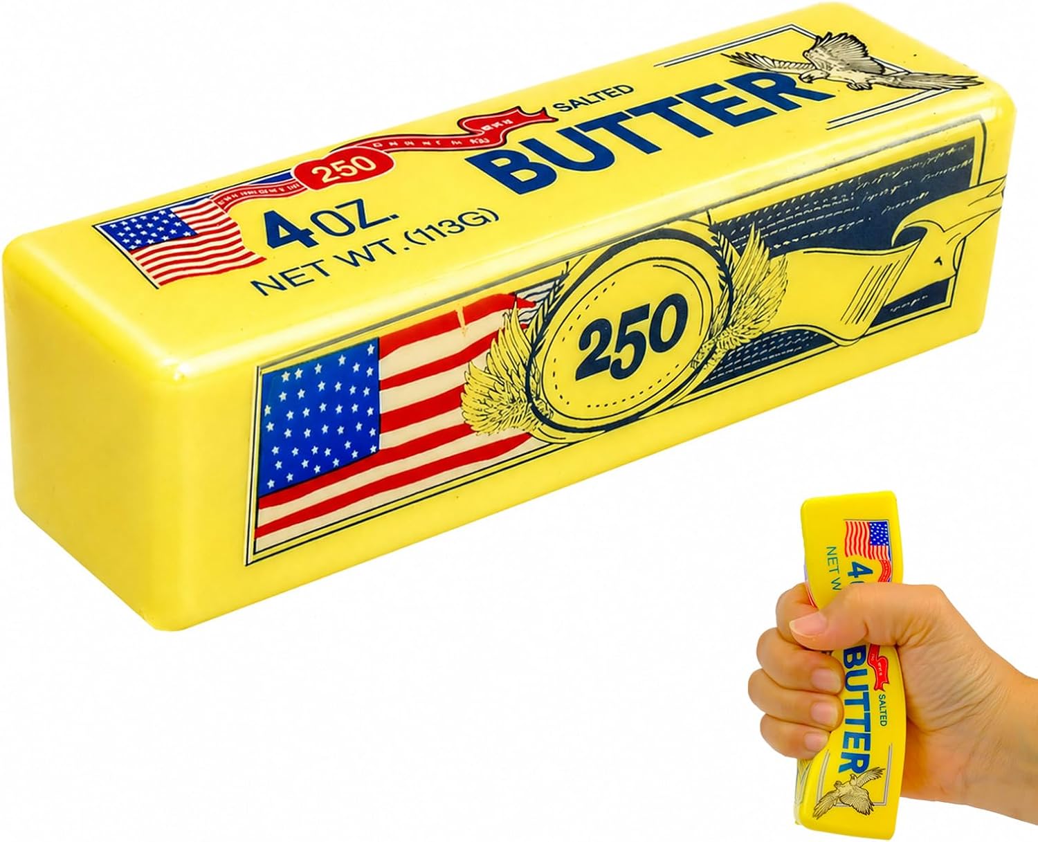 Detalle de Cheese Squishy Slow Rising – 2pcs Squeeze Yellow Cheese Block Stress Relievers