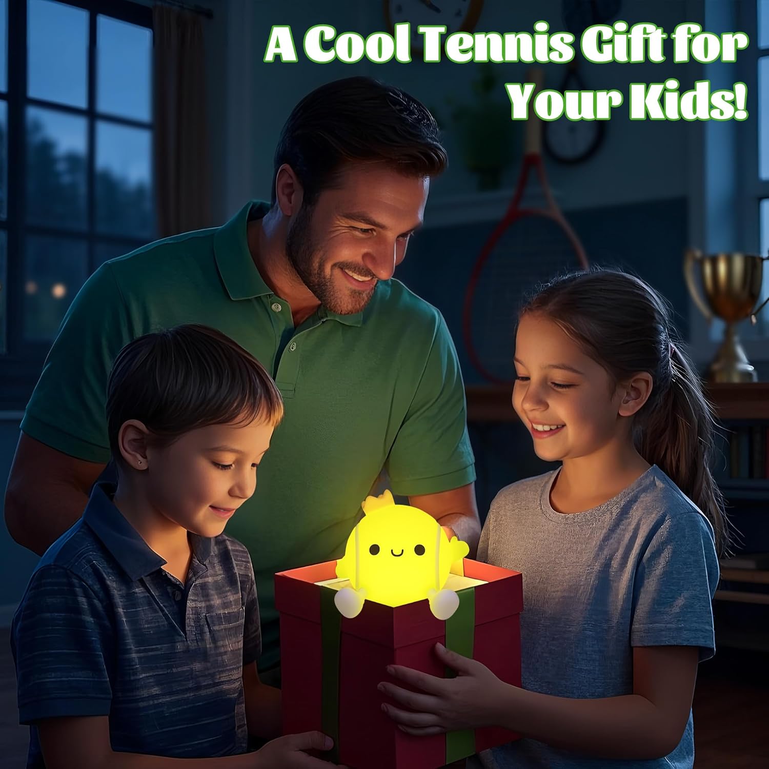 Detalle de YuanDian Soft Glow Silicone Tennis Ball Night Light