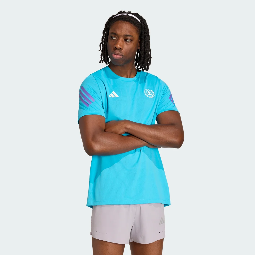 Imagen de Adidas Vienna Marathon Finisher T-shirt Short Sleeve – Turquesa en OfertitasTOP