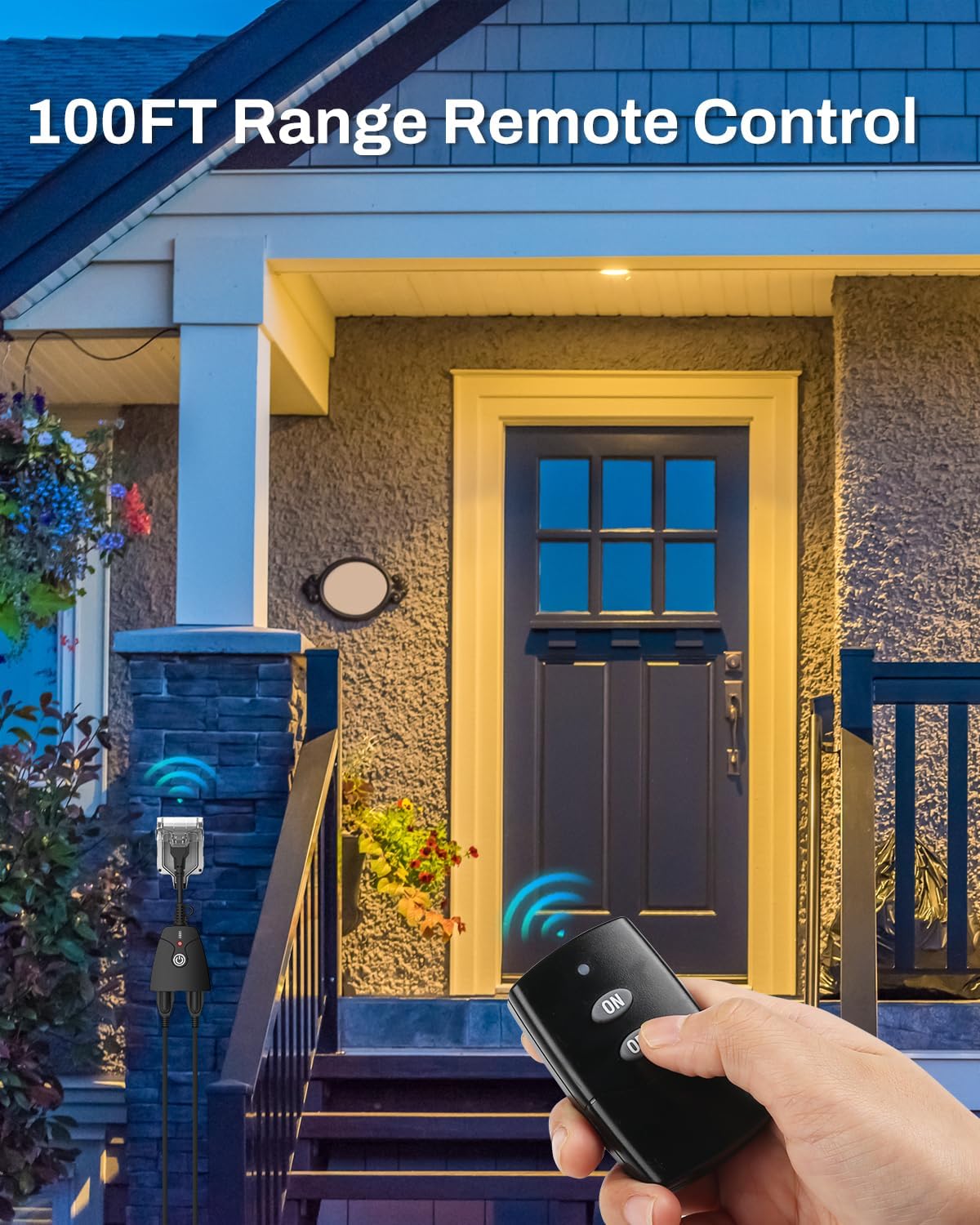Thumbnail 4 de HBN U151R-1-1 Wireless Remote Outlet, Dual Plugs, 100-Foot Range
