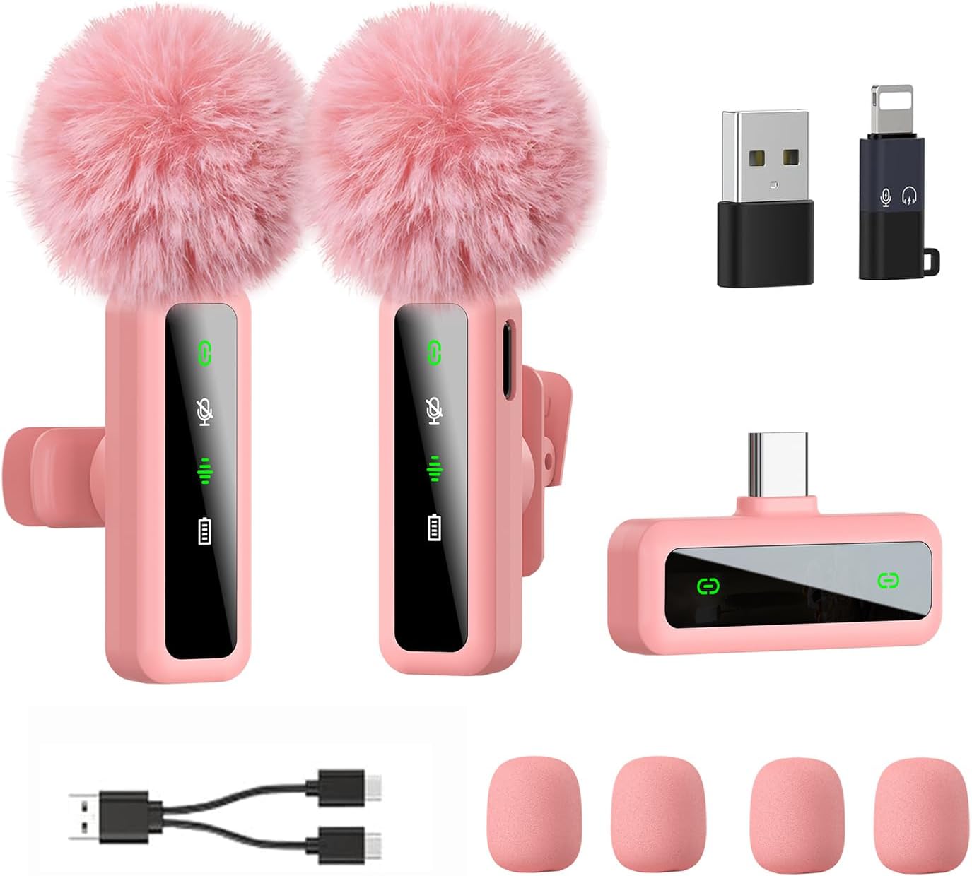 Thumbnail 6 de XIXIXIAXIA Micro Cravate sans Fil – Microphone discret avec réduction du bruit pour iPhone, Android et PC