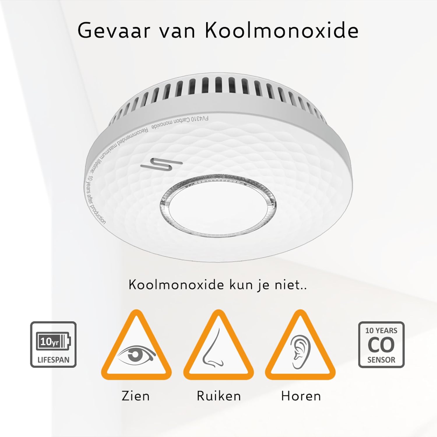 Detalle 1 de ELRO FV4310 combimelder voor rook en koolmonoxide met 10 jaar batterij