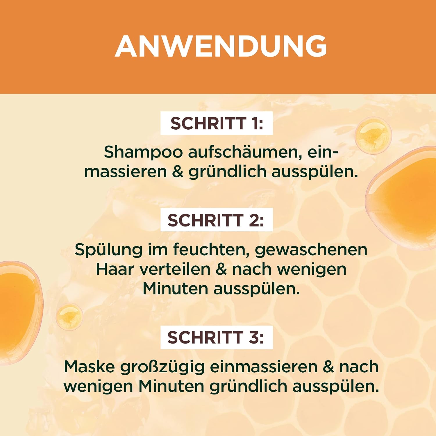 Detalle 2 de Garnier Wahre Schätze reparierendes Honig-Schampoo XXL (1.000 ml, Packung mit 3)