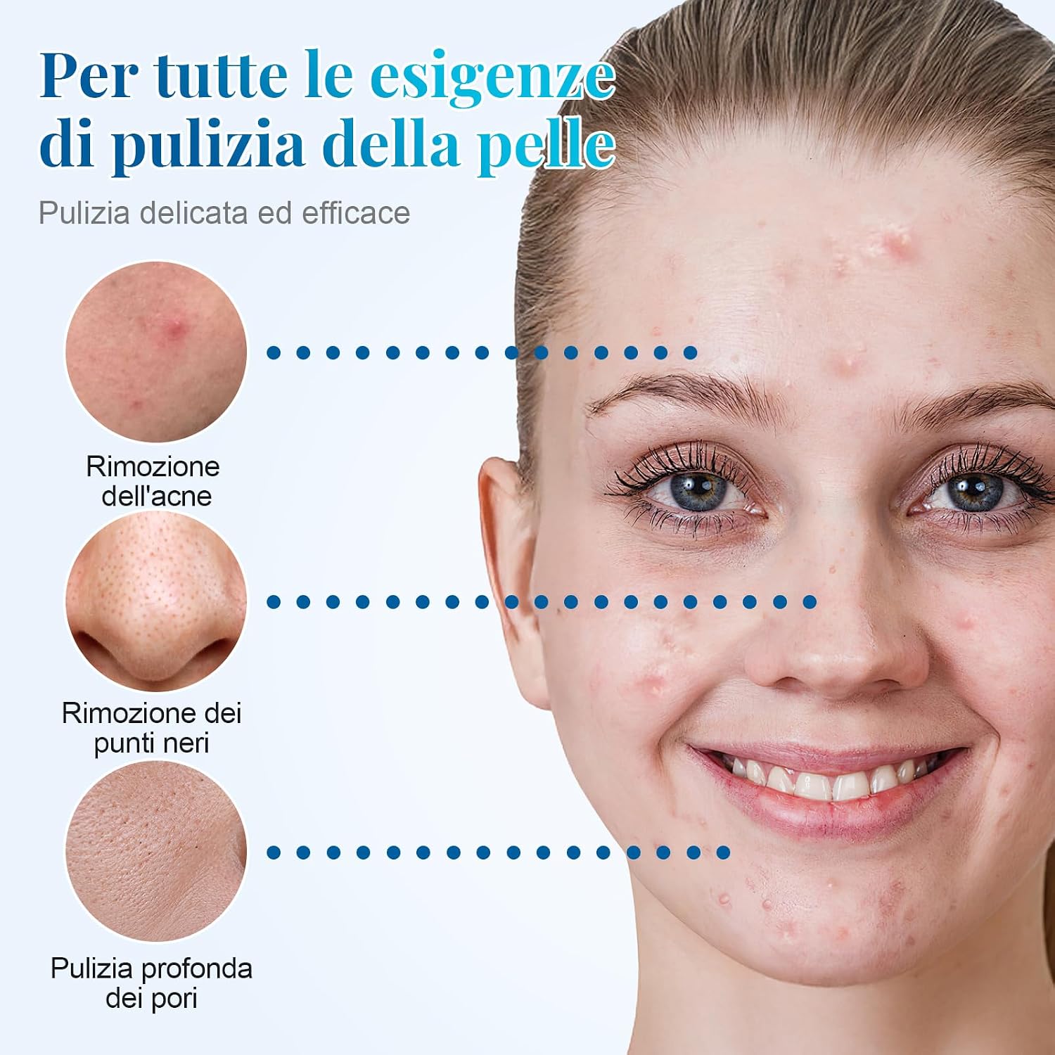 Detalle 2 de Rkdely Spazzola Pulizia Viso 500 mAh