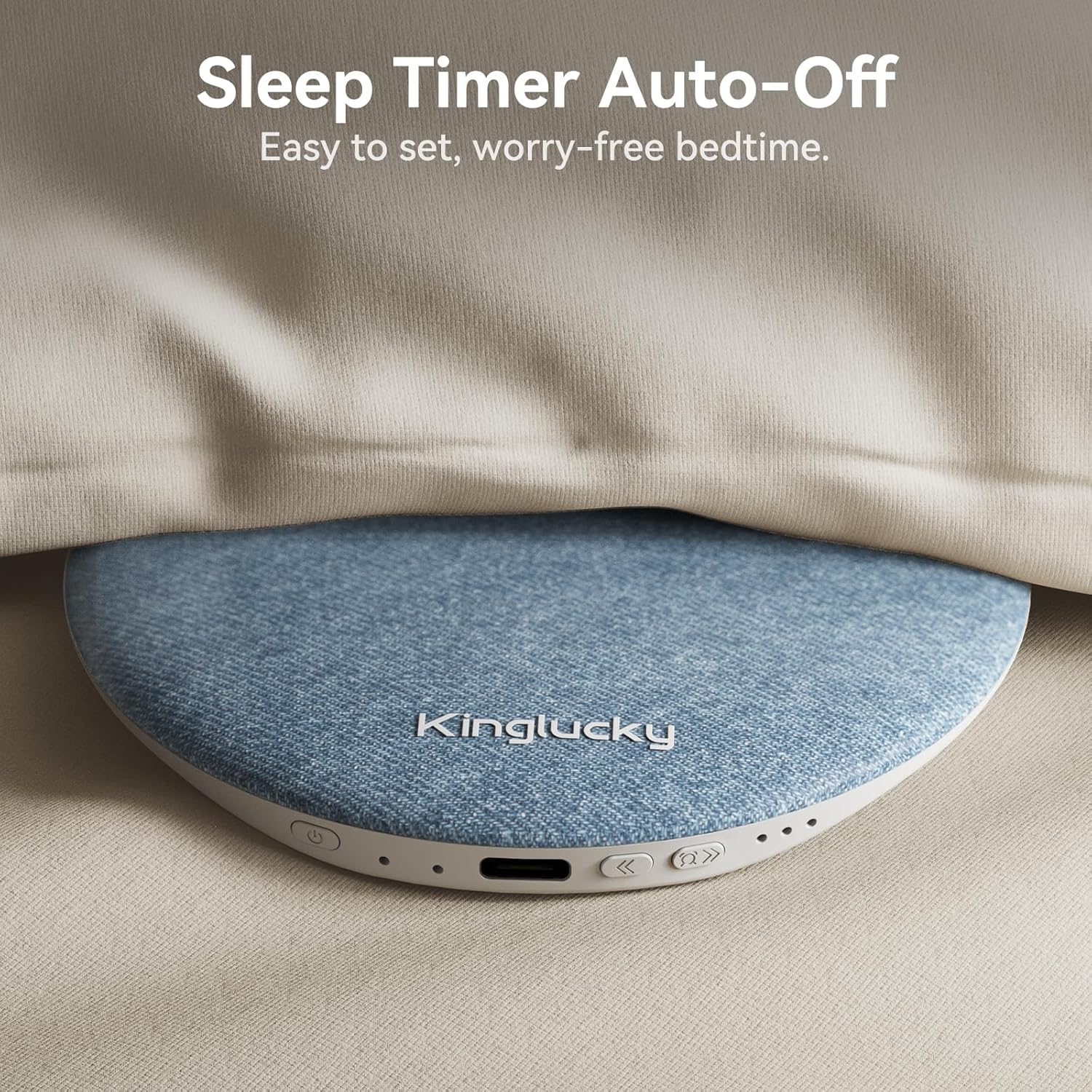 Thumbnail 6 de Kinglucky X50 Under-Pillow Pillow Speaker with White Noise, Bluetooth, and Sleep Timer (Pink)