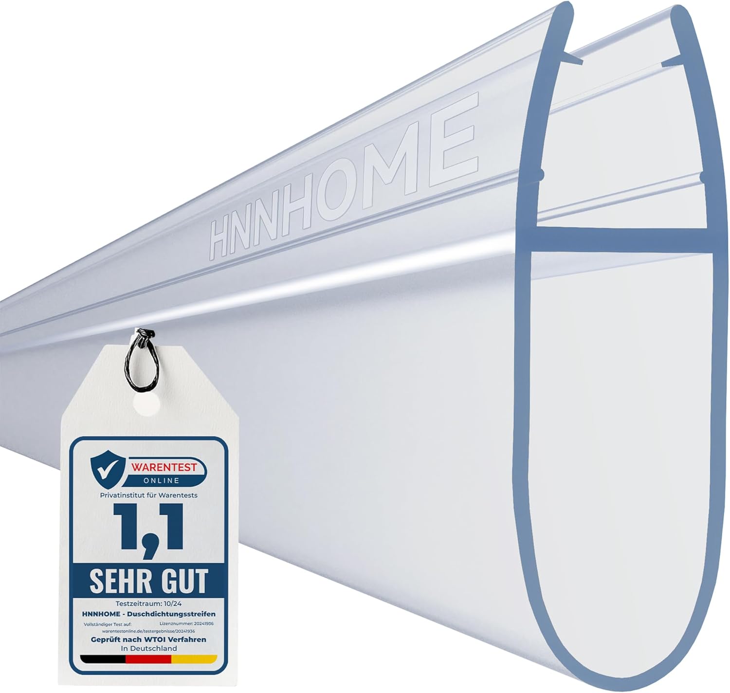 Detalle de HNNHOME Bath Shower Screen Door Seal 870 mm pour verre 4‑6 mm