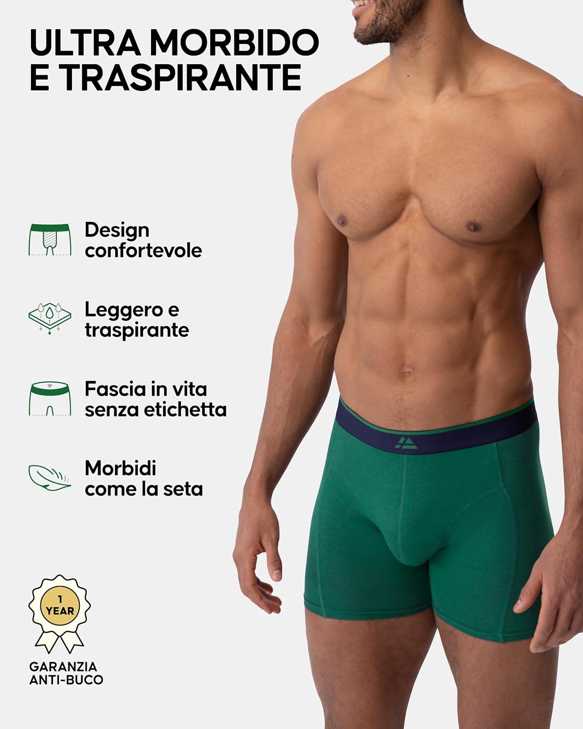Thumbnail 2 de DANISH ENDURANCE Boxer Uomo in bambù Ultra Morbido: comfort traspirante per tutto il giorno