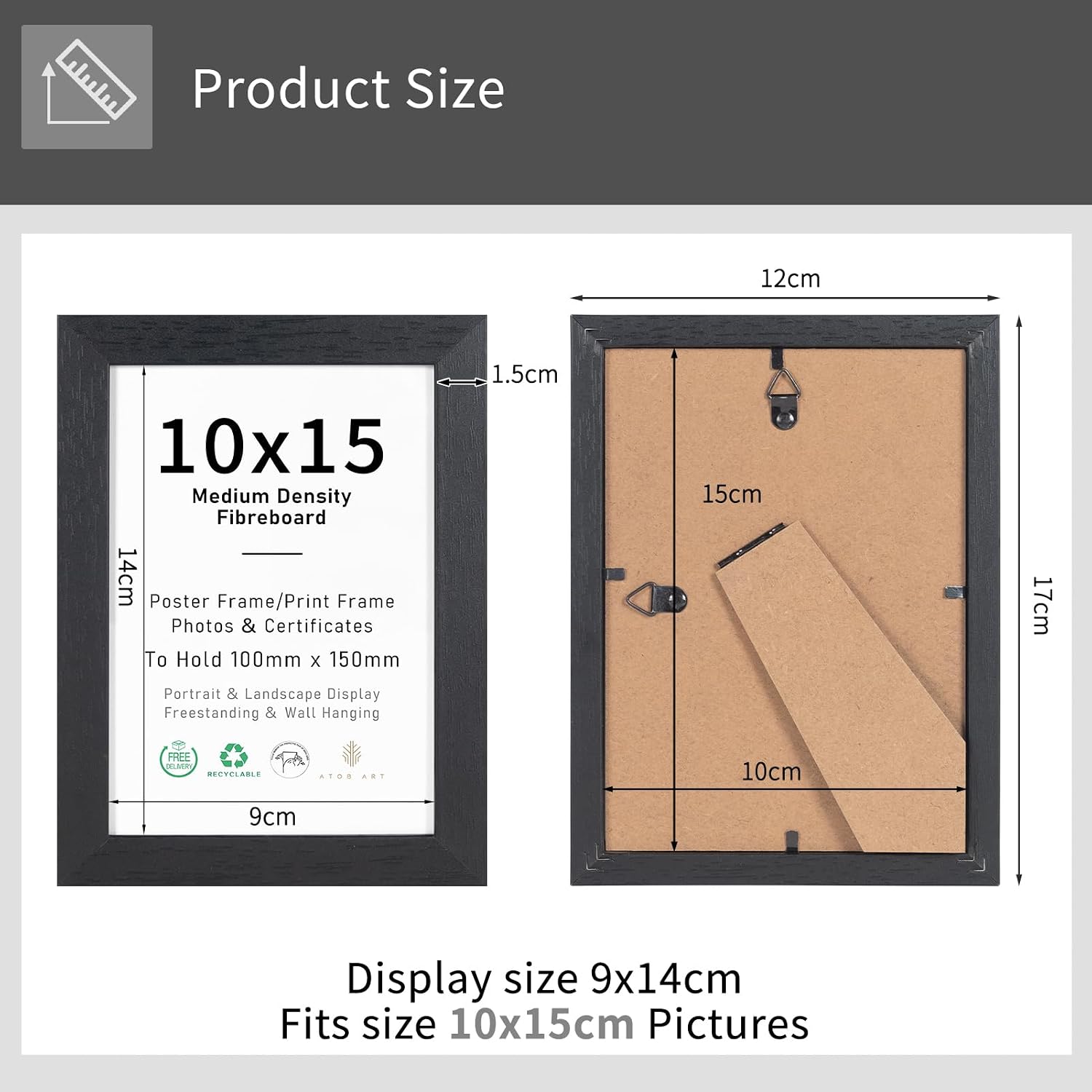 Detalle 2 de 10x15 Picture Frames Set of 3
