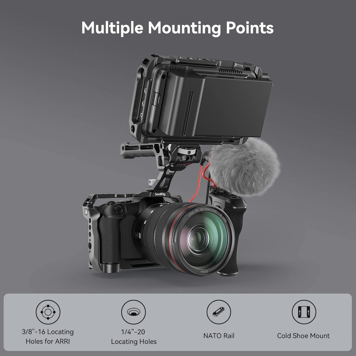 Detalle de SMALLRIG Cage Canon R8 4212