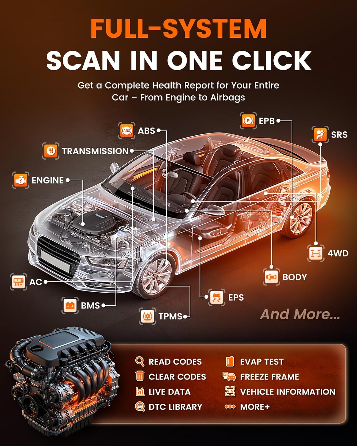 Detalle 2 de ANCEL DS500BT 7" Diagnostic Scanner