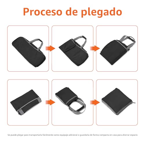 Thumbnail 2 de Amazon Essentials Macuto de Lona, Bolsa de Viaje/Almacenaje Grande y Plegable con Bolsillos con Cremallera, 50,8cm, Capacidad de 13,6kg, Negro