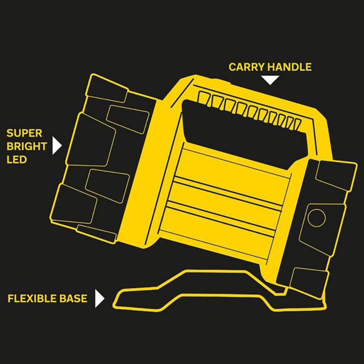 Thumbnail 3 de AA Heavy Duty LED Torch AA3881 with adjustable base and up to 180 m beam distance
