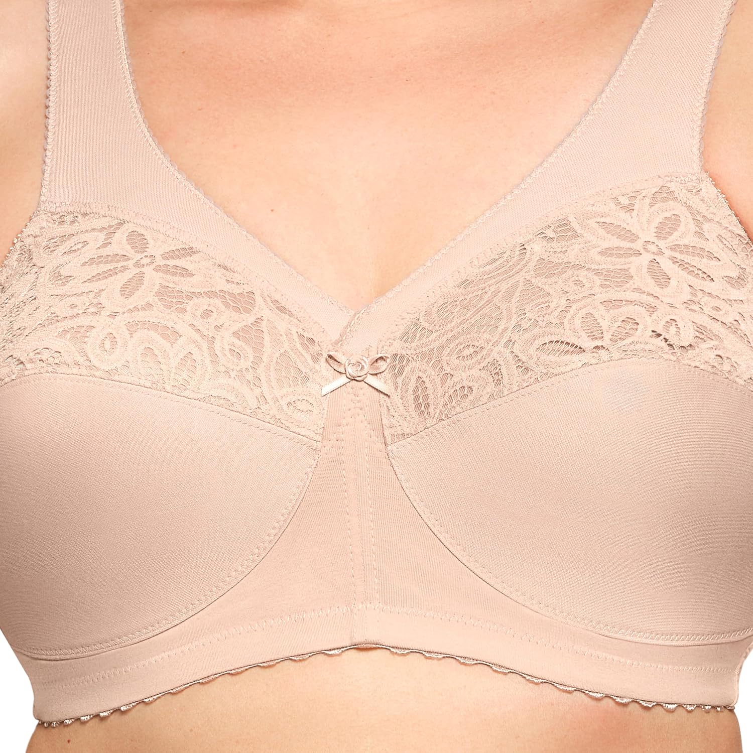 Thumbnail 2 de Glamorise MagicLift Cotton Support Bra Wirefree #1001 Full Coverage