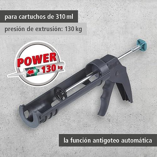 Detalle de wolfcraft MG 100 I 4351000, pistola para cartuchos de 310 ml antigoteo