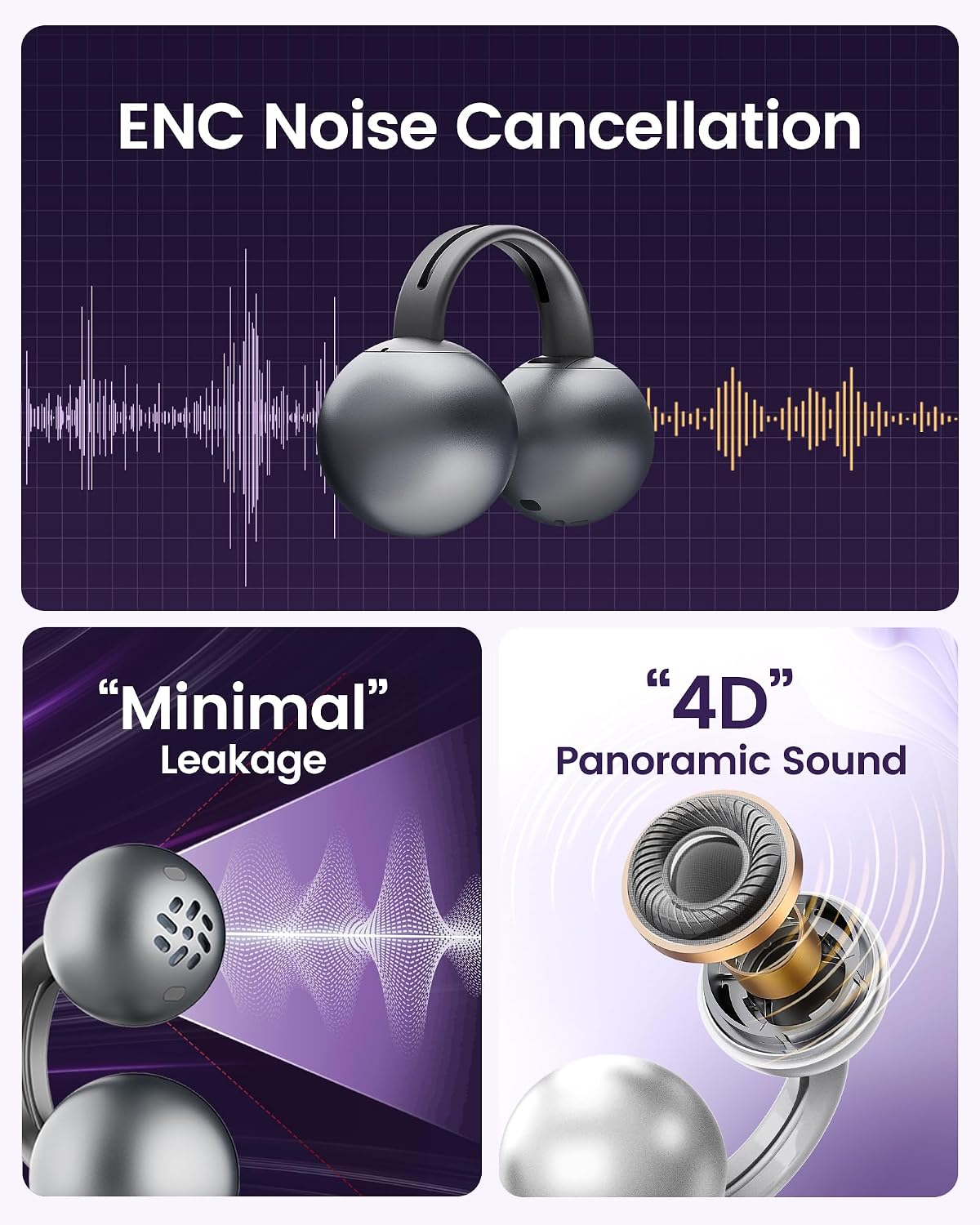 Detalle de Mojawa Clip-On Headphones IP54