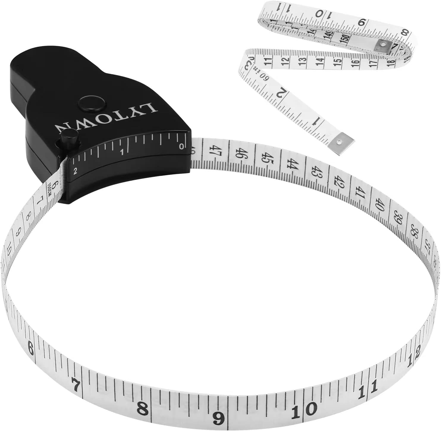 LYTOWN jkd Retractable Body Measuring Tape Set, 60-Inch, 2-Piece