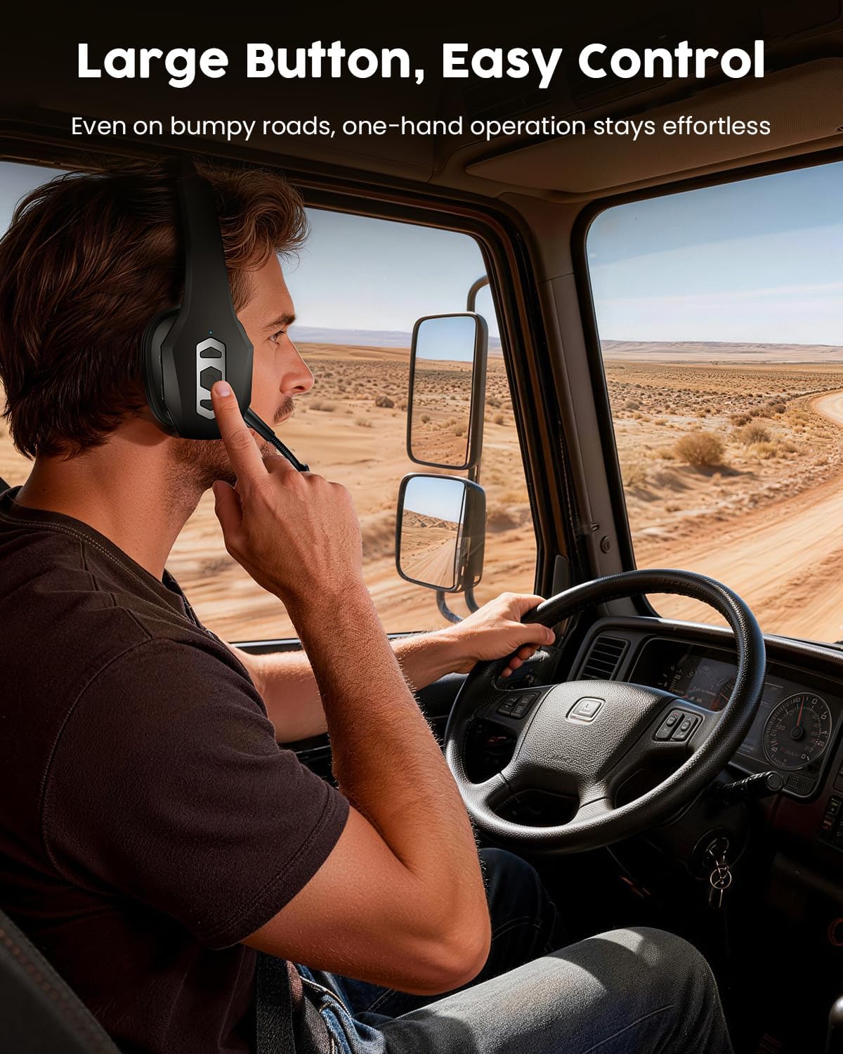 Detalle de OTYHVV Trucker Bluetooth Headset with Charging Base