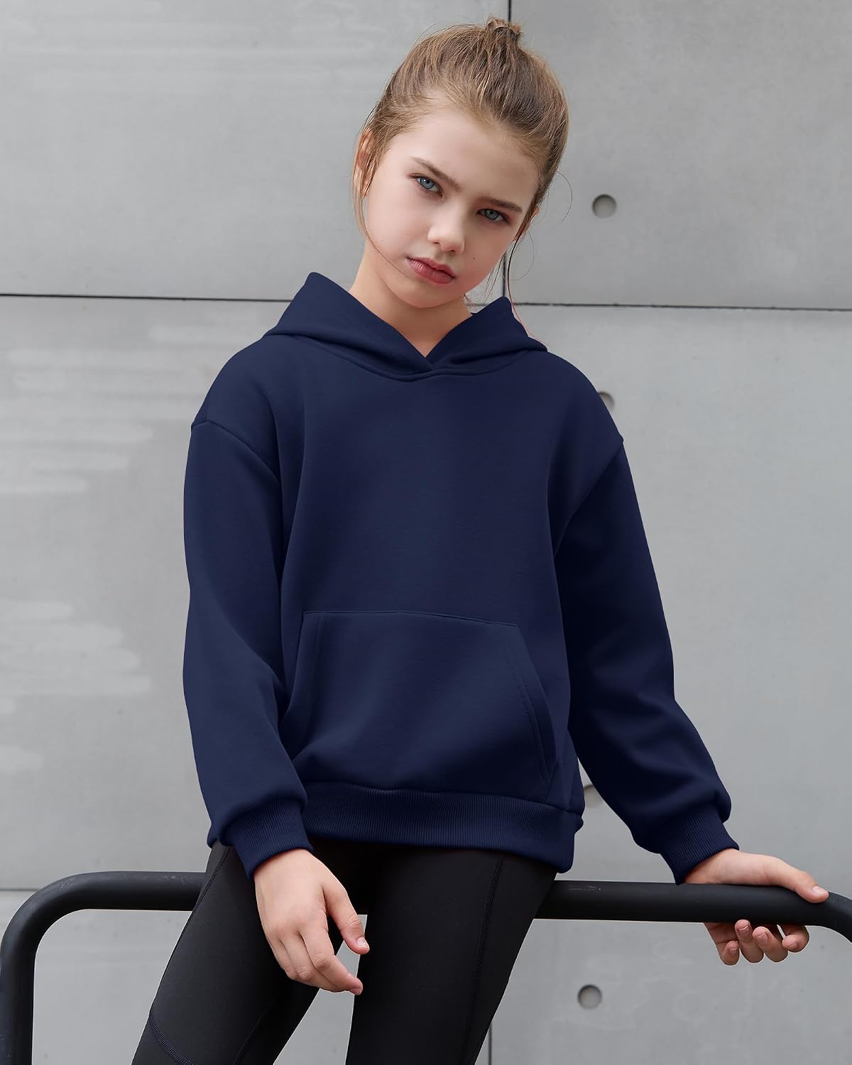 Detalle de Hvididan Girls' Hoodie, Fleece-Lined