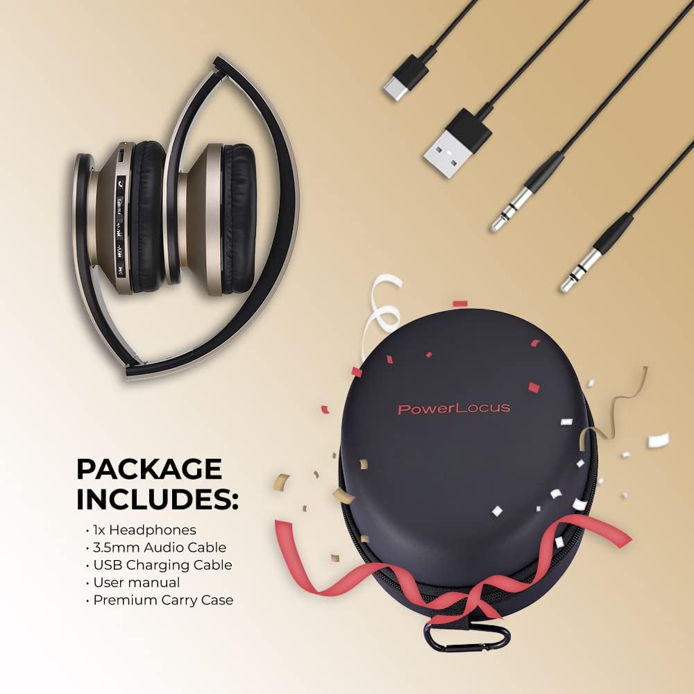 Thumbnail 6 de PowerLocus Bluetooth Headphones Over Ear with Foldable Design and Multi-Mode Playback