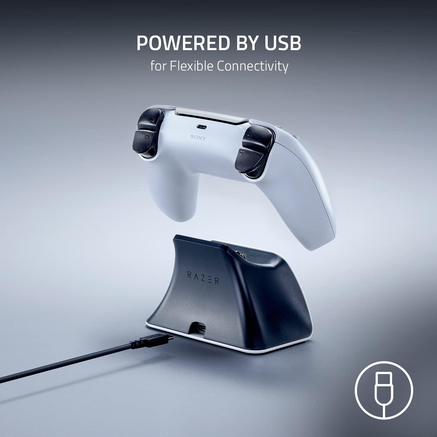 Thumbnail 5 de Razer Universal Quick Charging Stand for PlayStation 5 DualSense Controller (White)