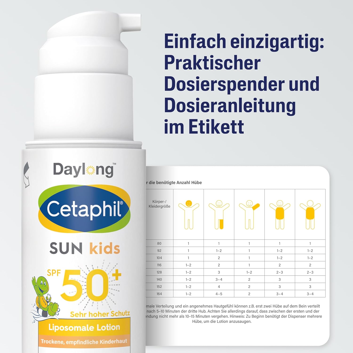 Detalle 2 de Cetaphil Sun Kids Daylong 50+ liposomale Lotion, 150 ml – Dermokosmetik für empfindliche Kinderhaut