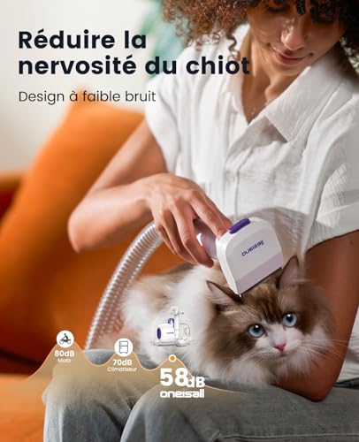 Detalle de oneisall Aspirateur Poil de Chien et Chat – Puissance 12000Pa et 4 Accessoires, 1,5L