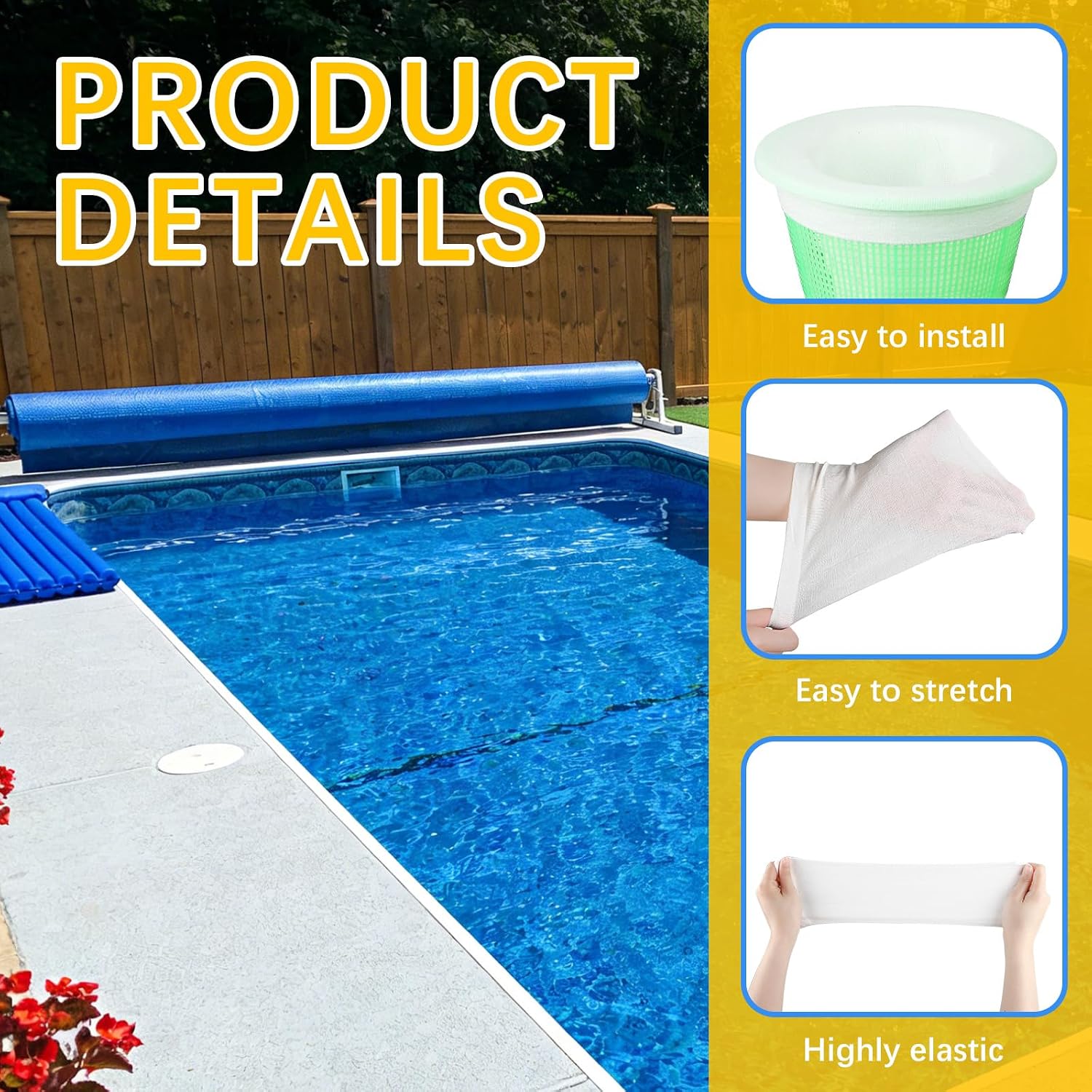 Detalle de Pool Skimmer Socks, 45-Pack