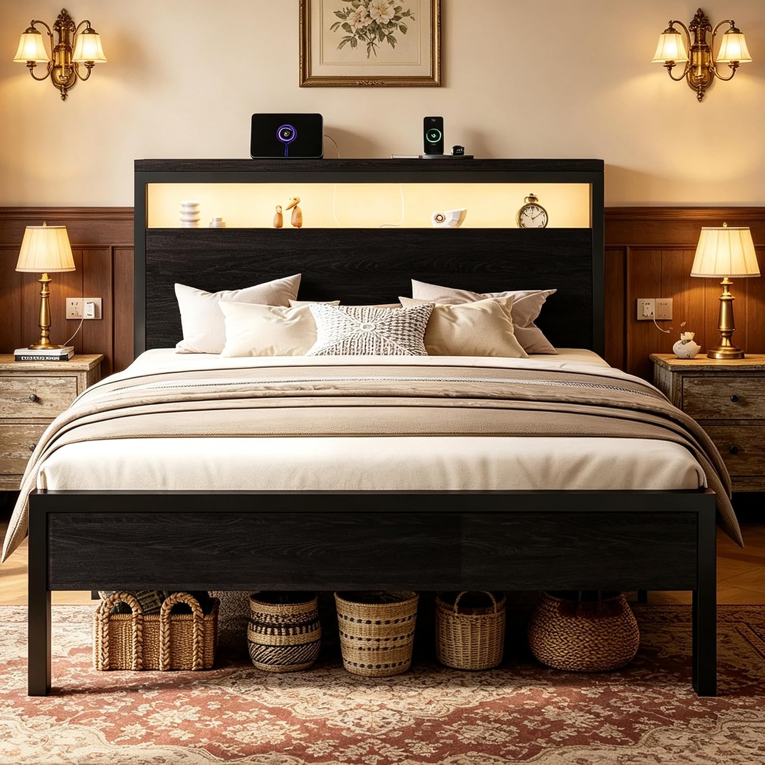 Detalle de SHA CERLIN Queen Bed Frame