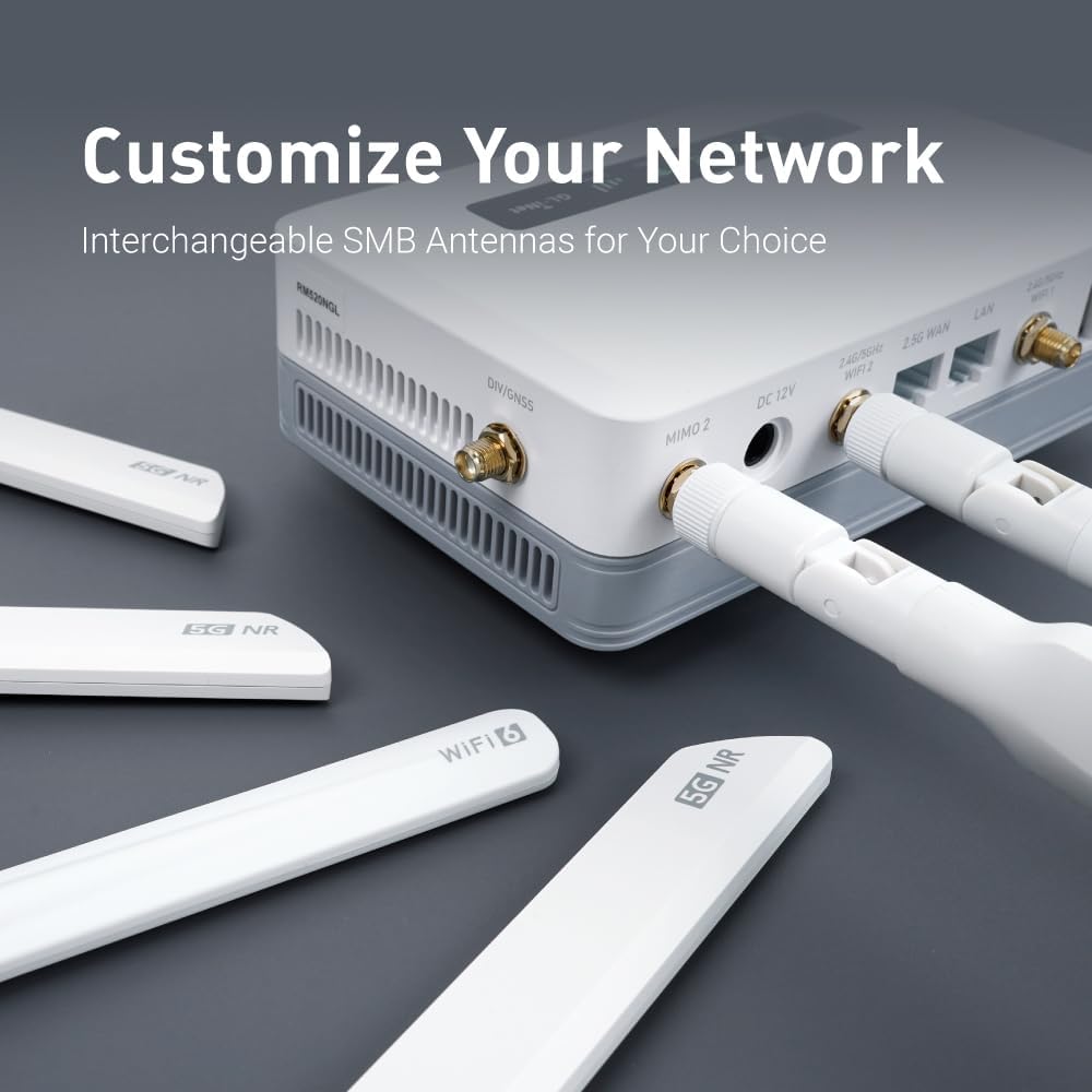Detalle 2 de GL.iNet GL-XE3000 (Puli AX) 5G Wi‑Fi 6 Dual‑SIM Router with Built‑In Battery, Multi‑WAN & VPN (OpenWrt)