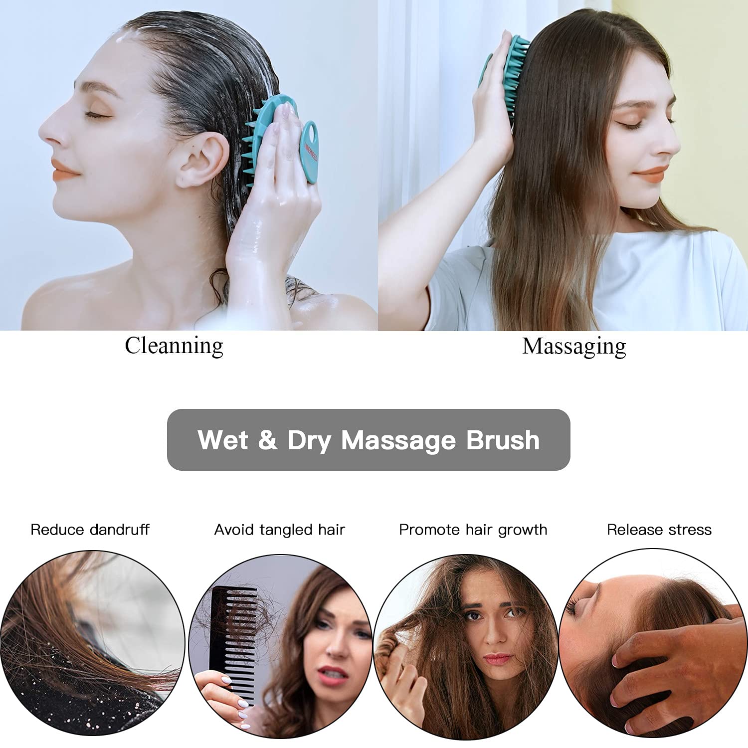 Detalle 2 de INNERNEED Scalp Massager Brush 4.13"
