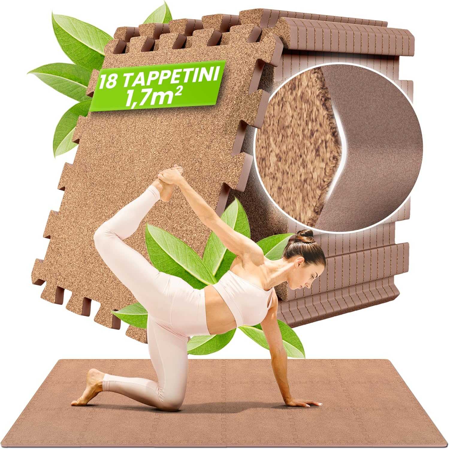 Detalle de Tappeto Palestra Tappetino Fitness 1,67m2 🧘