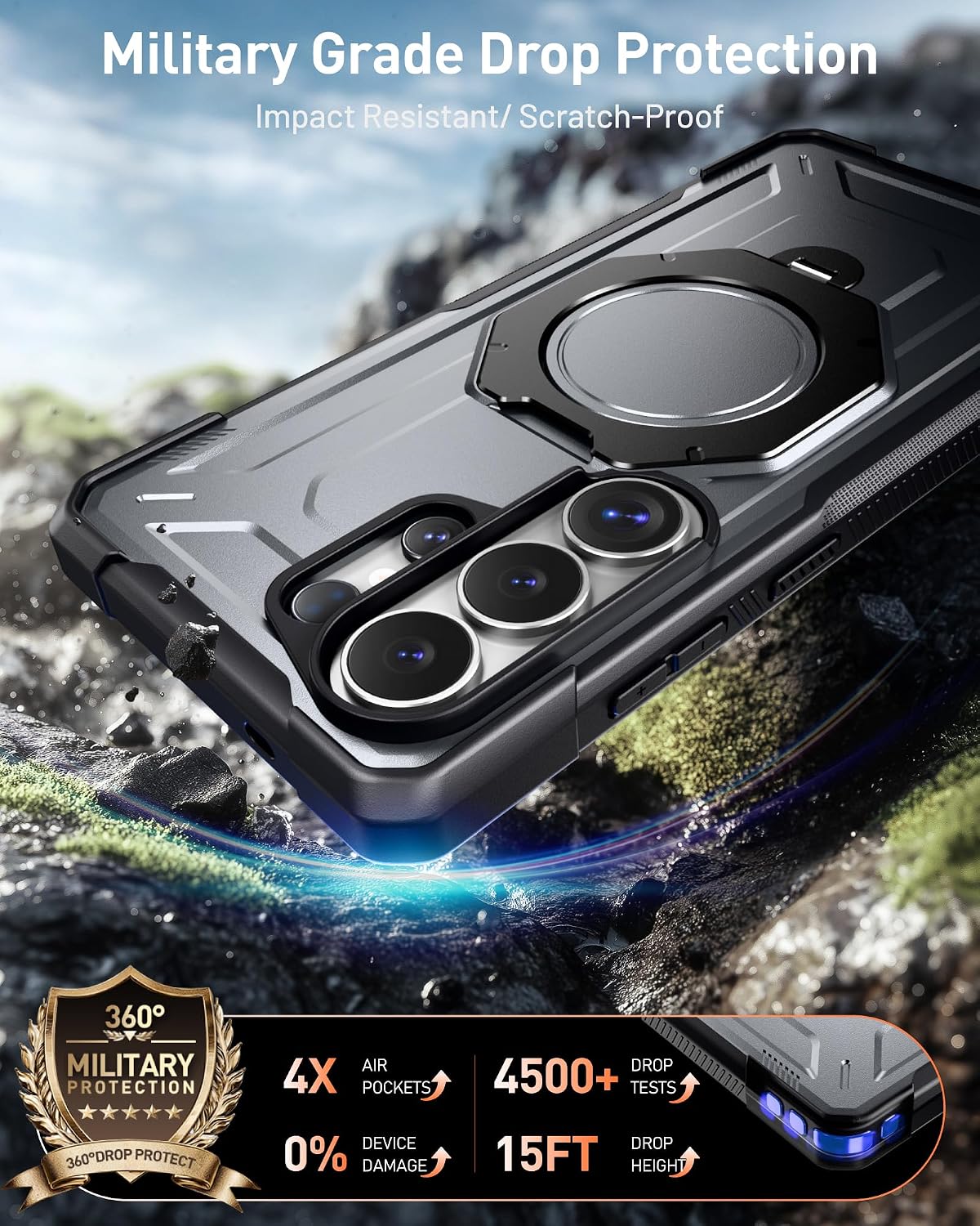 Thumbnail 4 de S26 Ultra Case with 360° MagSafe Stand