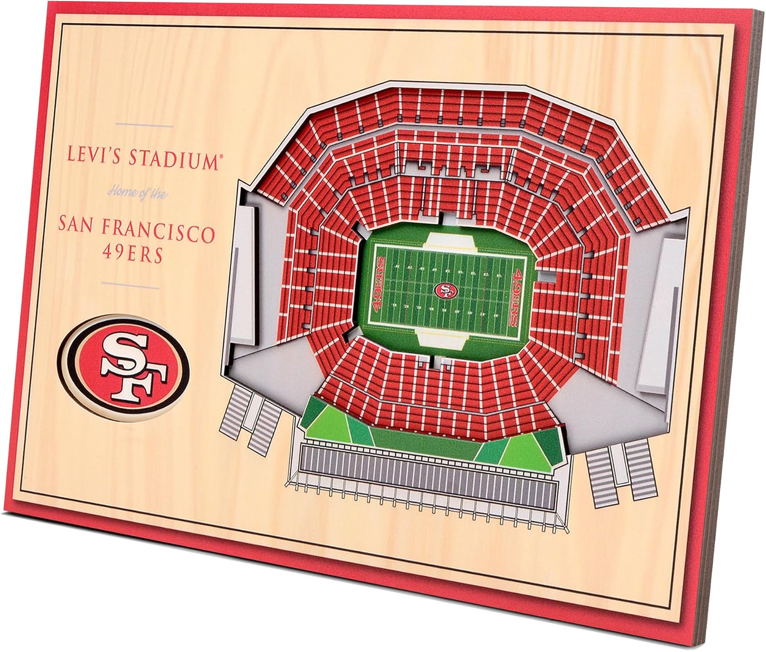 Detalle 2 de YouTheFan NFL 3D StadiumViews Desktop Display (3D stadium wall art with snap-in stand)