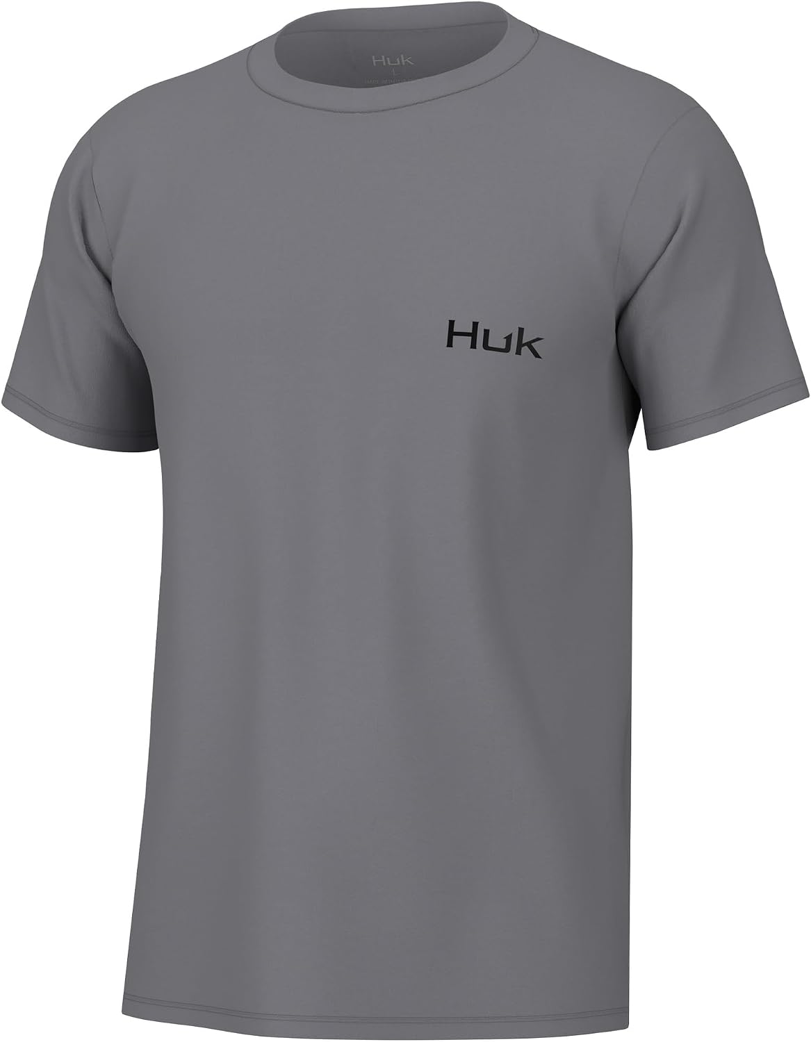 Detalle de HUK Mens Performance Fishing Logo Tee, Short Sleeve – Sun Protection & Cool Comfort