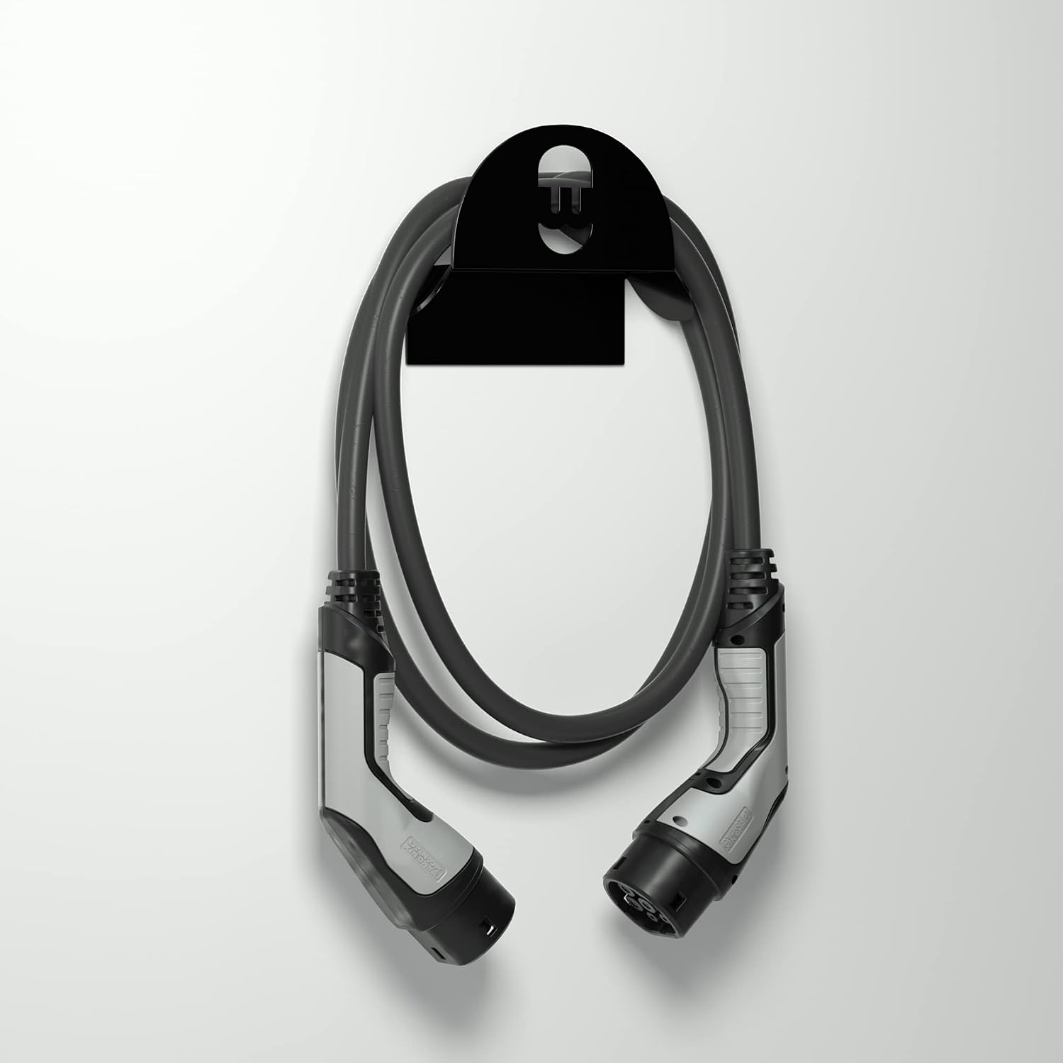 Detalle de Wallbox Support mural pour câbl (Black) — Support mural en aluminium pour Wallbox, finition noire