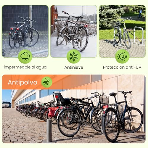 Thumbnail 6 de IPSXP Funda para Bicicleta Exterior en Oxford 210D (82 x 44 x 30 in) – protección total frente al agua, nieve, polvo y UV