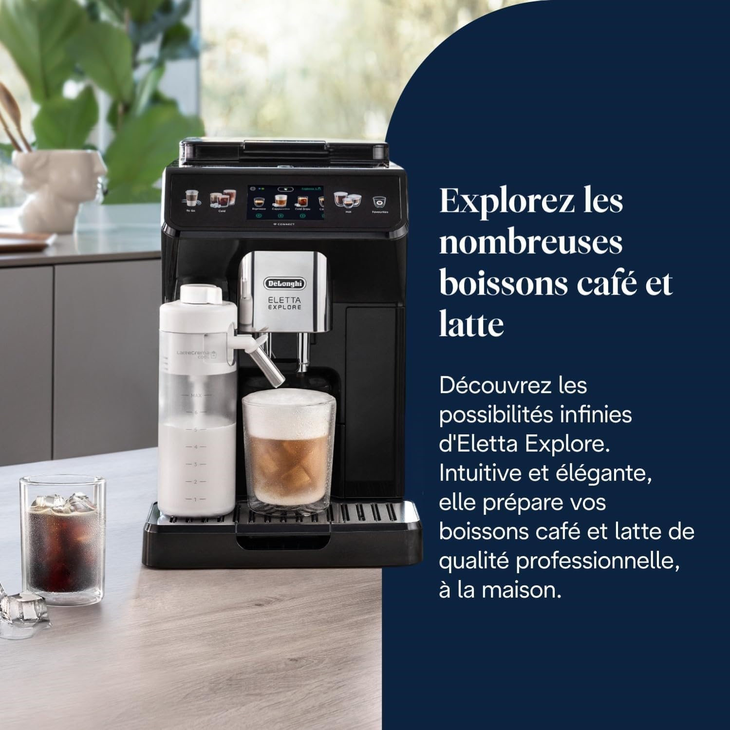 Thumbnail 2 de De'Longhi Eletta Explore Cold Brew ECAM452.67.G — Machine à Espresso avec LatteCrema Hot and Cool