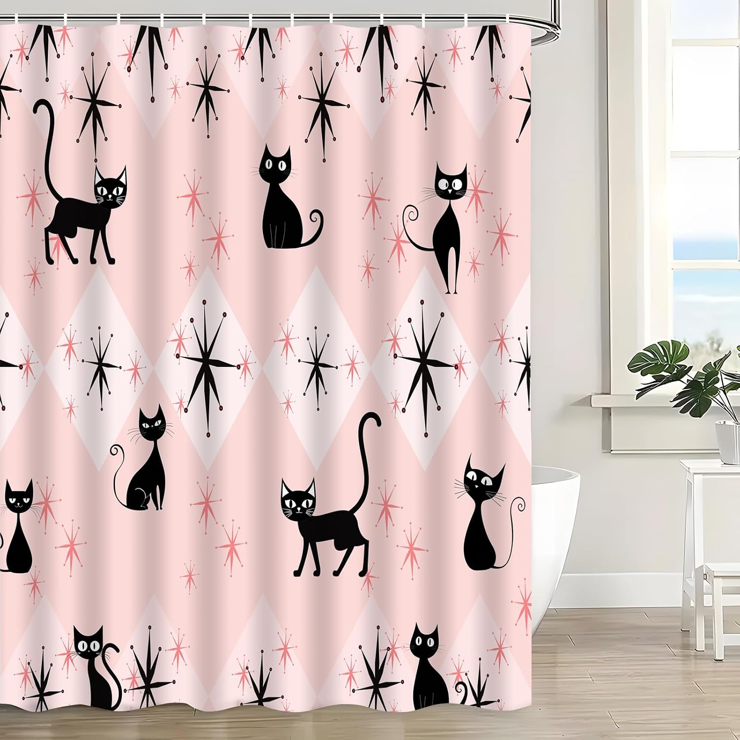 Detalle de Polyester Shower Curtain, 70 × 70 in