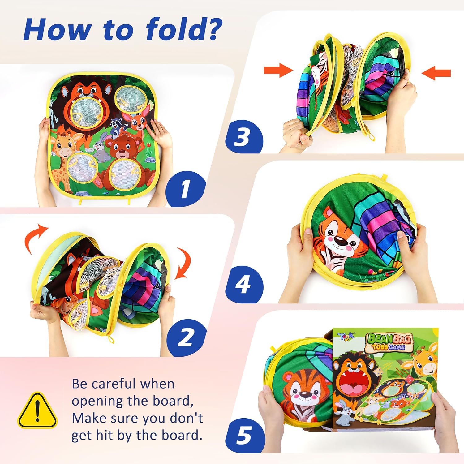 Detalle 2 de Animal Bean Bag Toss Game for Kids Ages 3–6