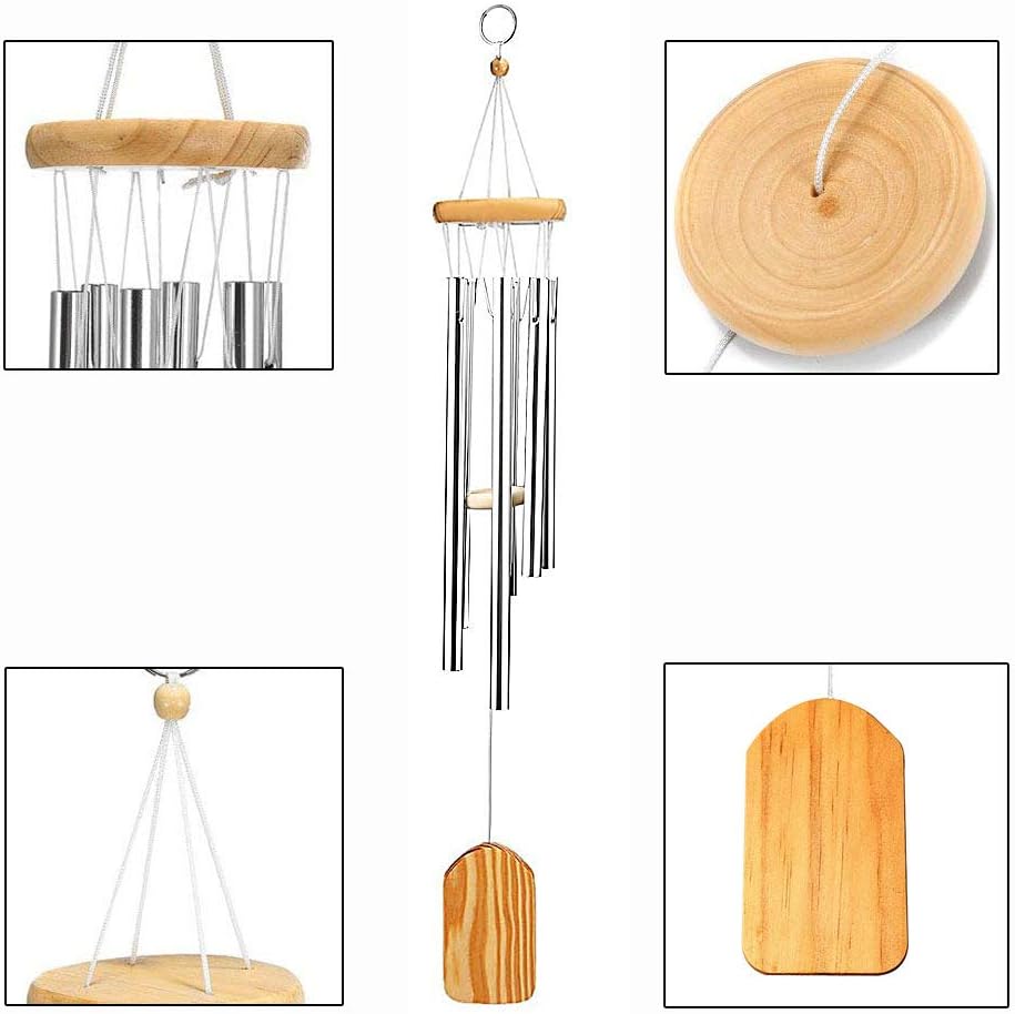 Detalle de nuosen Wind Chime (Woodstock-style) Garden Wind Chimes for Indoor & Outdoor