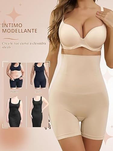 Detalle de DIGZ Guaina Contenitiva Donna: pancera vita alta modellante, tessuto elastico e traspirante