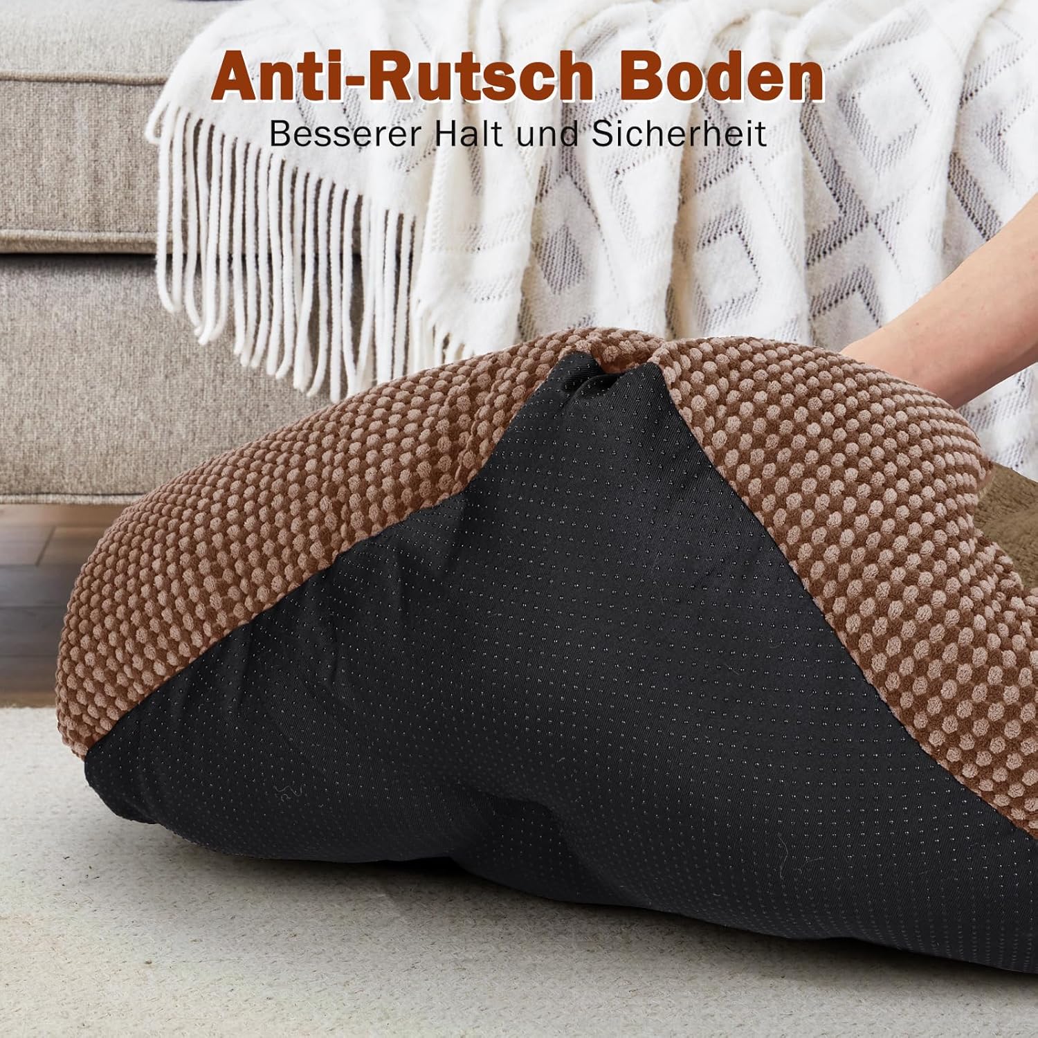 Thumbnail 4 de FURTIME Cuccia per Cani Interno Taglia Media 76x61x23 cm, lavabile e antiscivolo