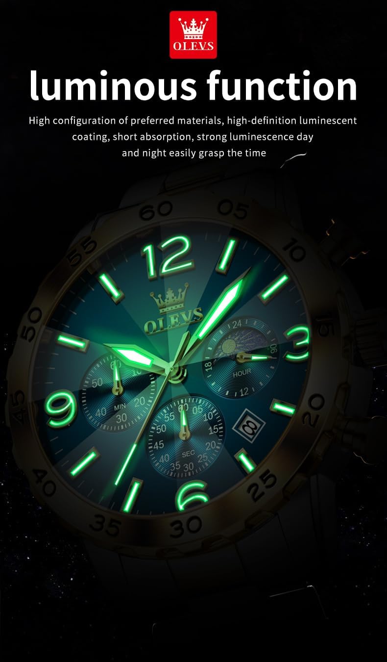 Thumbnail 3 de OLEVS Montre Diamant 44 mm