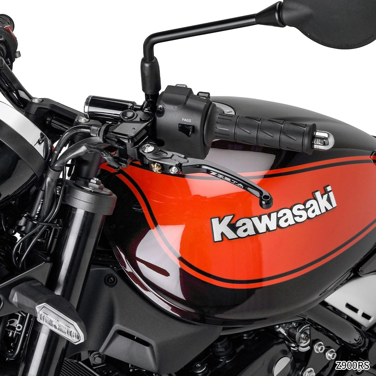 Detalle de ジータレーシング ZETA RACING F5612 パイロットレバーセット ブラック 可倒式・約20段階調整
